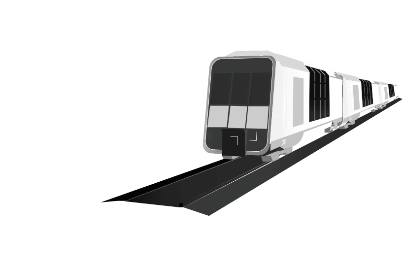 Train delivery illustration